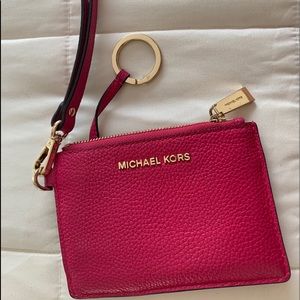 Pink Michael Kors coin purse